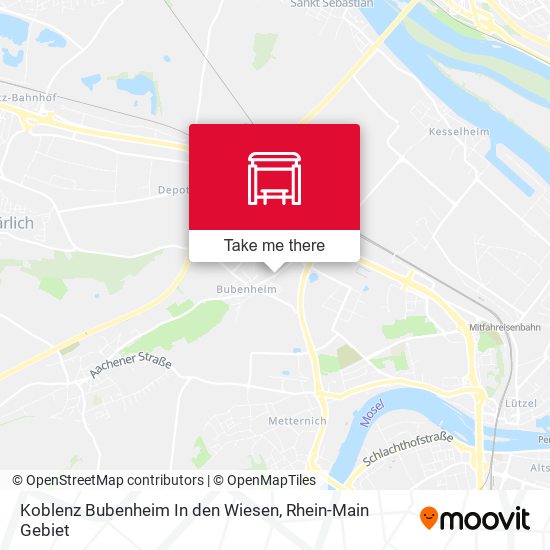 Koblenz Bubenheim In den Wiesen map