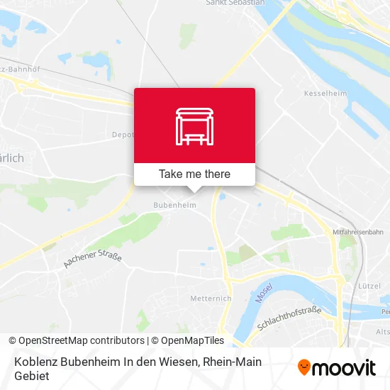 Карта Koblenz Bubenheim In den Wiesen