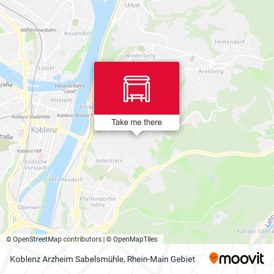 Koblenz Arzheim Sabelsmühle map