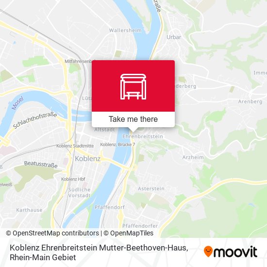 Koblenz Ehrenbreitstein Mutter-Beethoven-Haus map