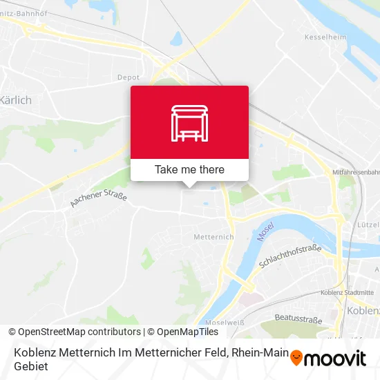 Koblenz Metternich Im Metternicher Feld map