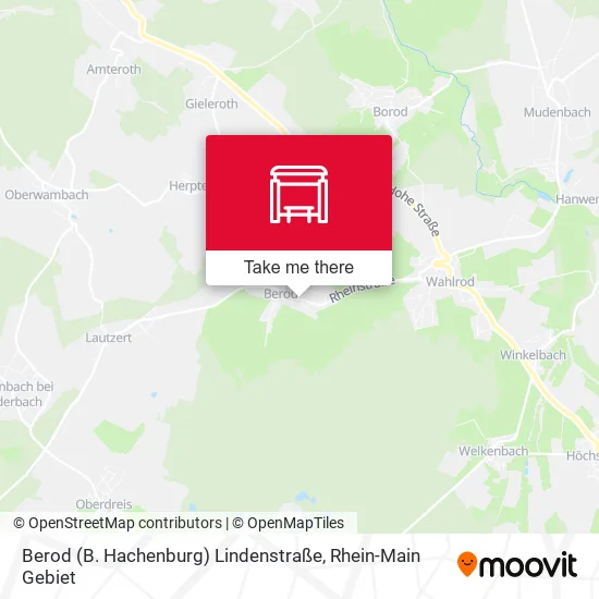 Карта Berod (B. Hachenburg) Lindenstraße