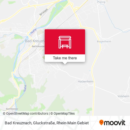 Bad Kreuznach, Gluckstraße map
