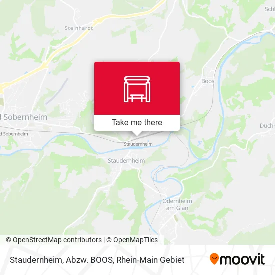 Карта Staudernheim, Abzw. BOOS