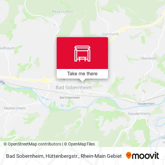 Карта Bad Sobernheim, Hüttenbergstr.