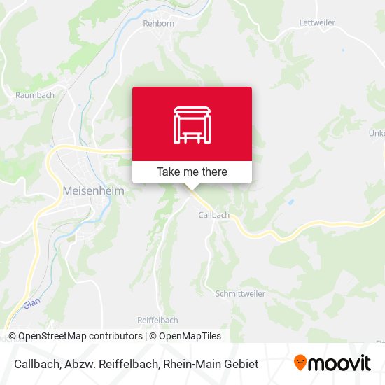 Callbach, Abzw. Reiffelbach map