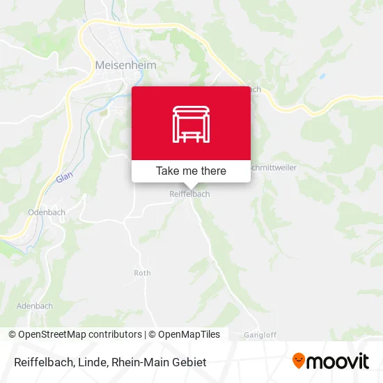 Карта Reiffelbach, Linde