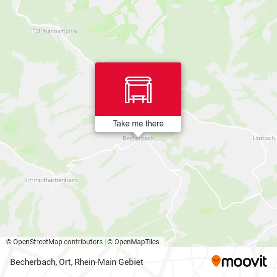 Карта Becherbach, Ort