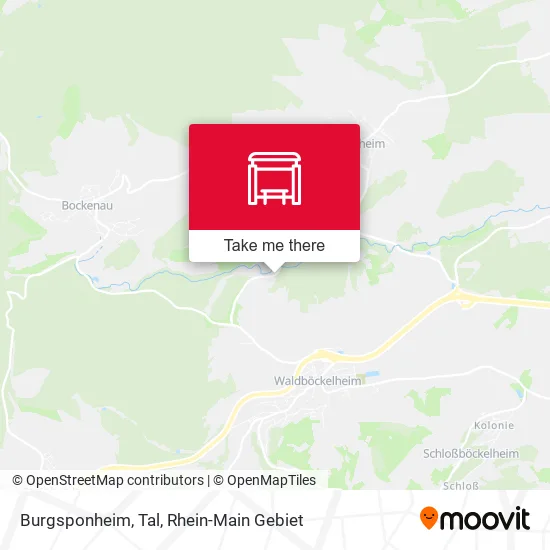 Карта Burgsponheim, Tal