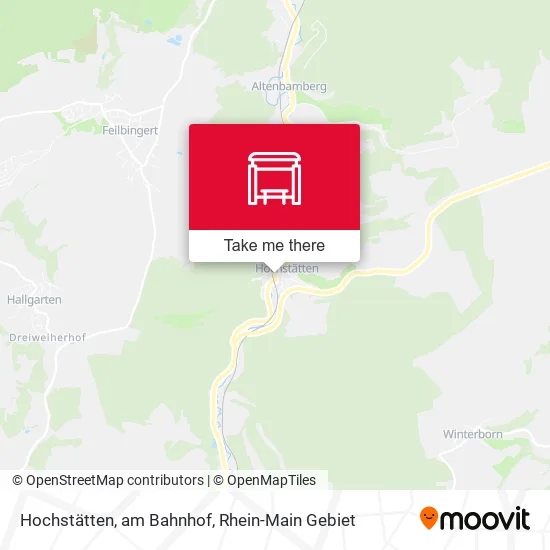 Карта Hochstätten, am Bahnhof