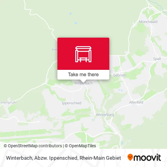 Карта Winterbach, Abzw. Ippenschied