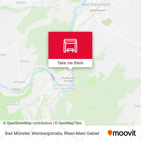 Карта Bad Münster, Weinbergstraße