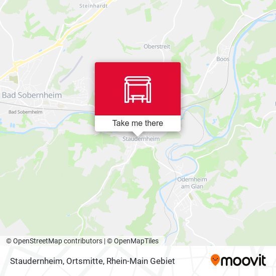 Карта Staudernheim, Ortsmitte
