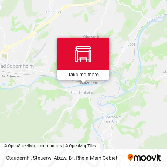Карта Staudernh., Steuerw. Abzw. Bf