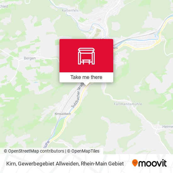 Kirn, Gewerbegebiet  Allweiden map