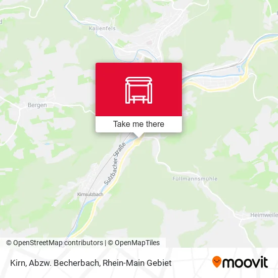 Карта Kirn, Abzw. Becherbach