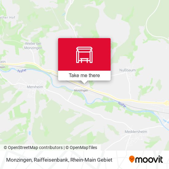 Monzingen, Raiffeisenbank map