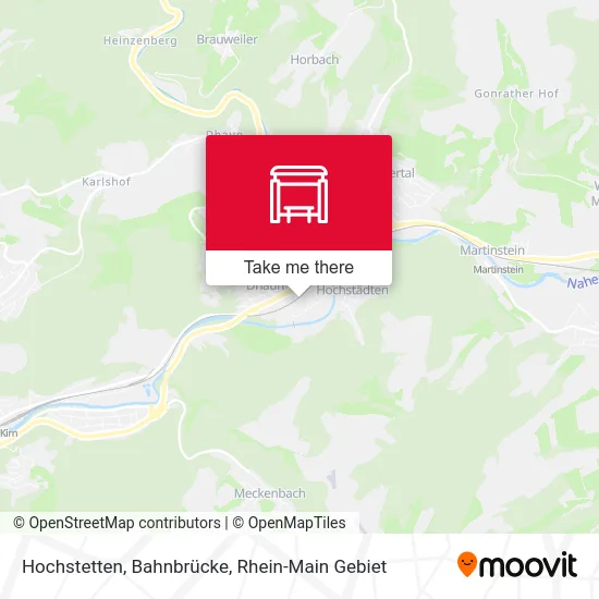 Карта Hochstetten, Bahnbrücke