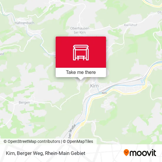Карта Kirn, Berger Weg