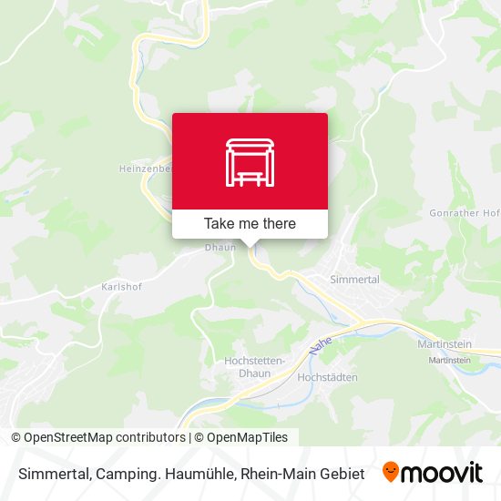Simmertal, Camping. Haumühle map