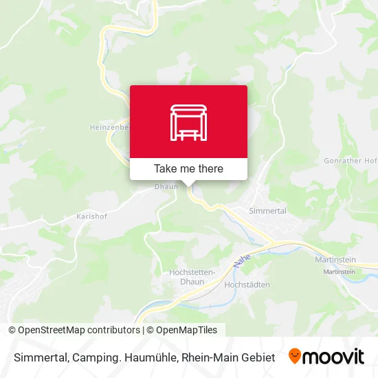 Simmertal, Camping. Haumühle map