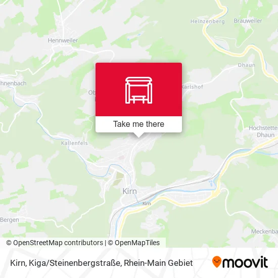 Карта Kirn, Kiga/Steinenbergstraße