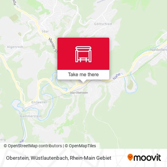Карта Oberstein, Wüstlautenbach