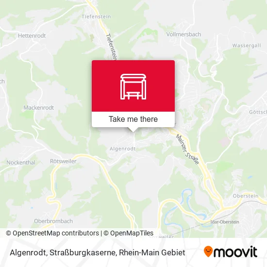 Карта Algenrodt, Straßburgkaserne