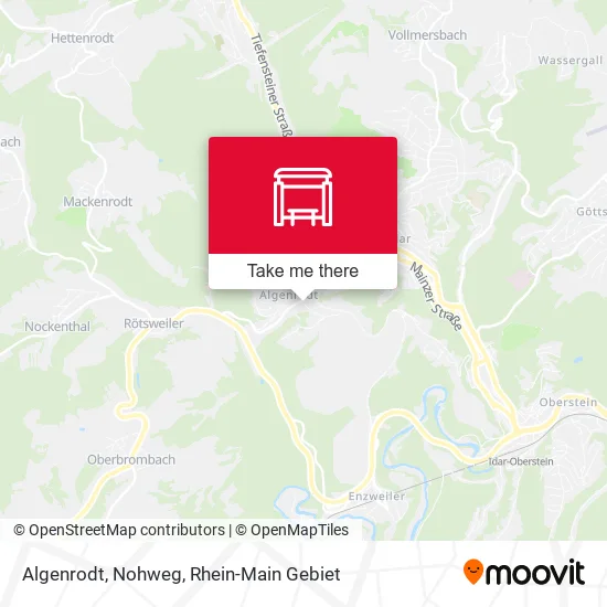 Карта Algenrodt, Nohweg