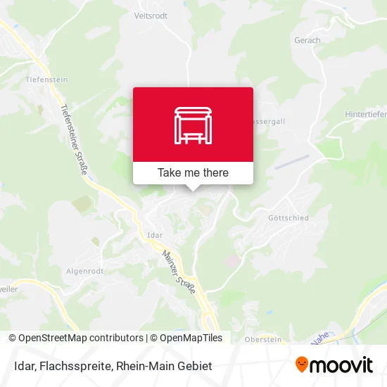 Карта Idar, Flachsspreite