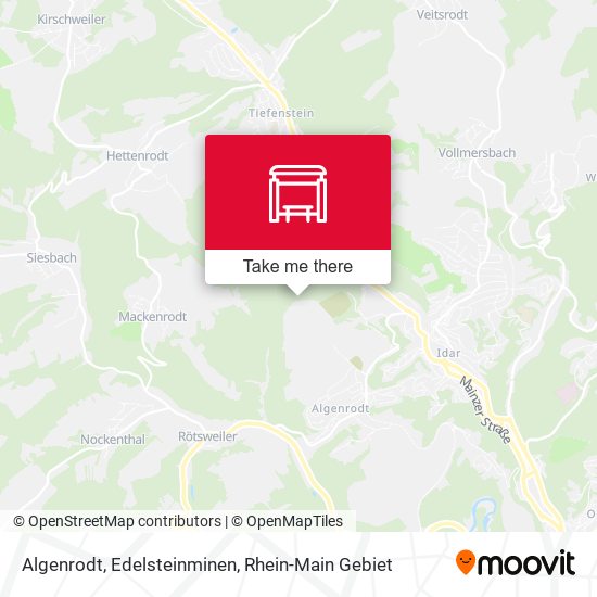 Карта Algenrodt, Edelsteinminen