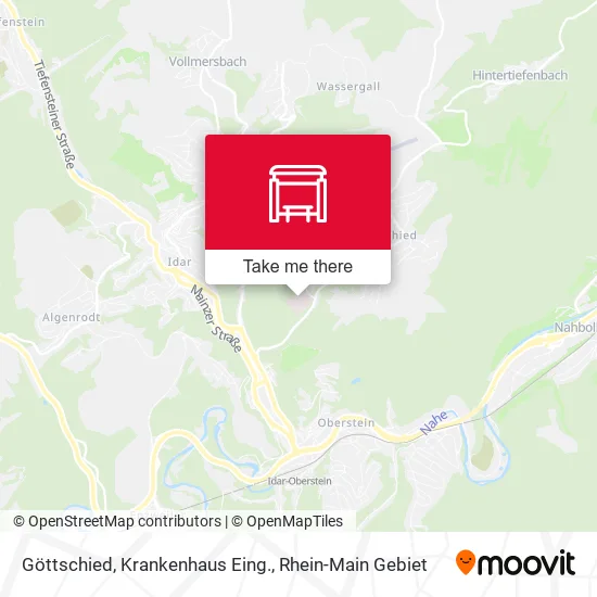 Карта Göttschied, Krankenhaus Eing.