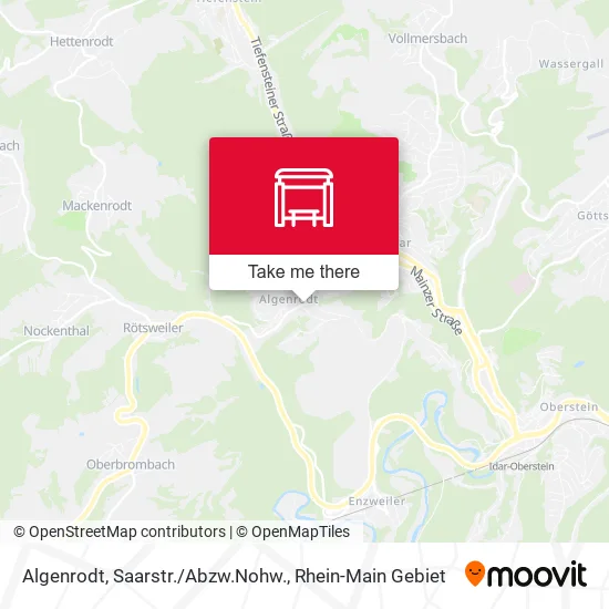 Карта Algenrodt, Saarstr./Abzw.Nohw.