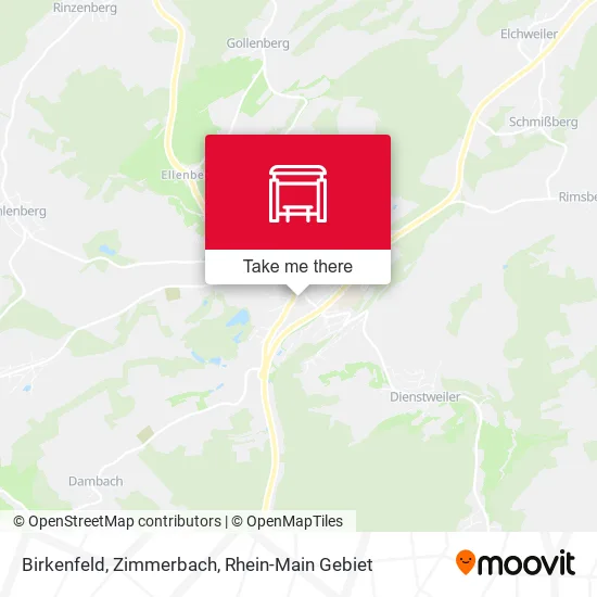 Карта Birkenfeld, Zimmerbach