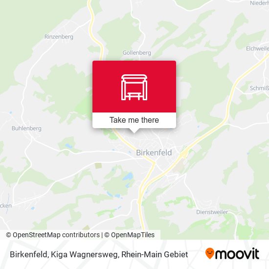 Birkenfeld, Kiga Wagnersweg map