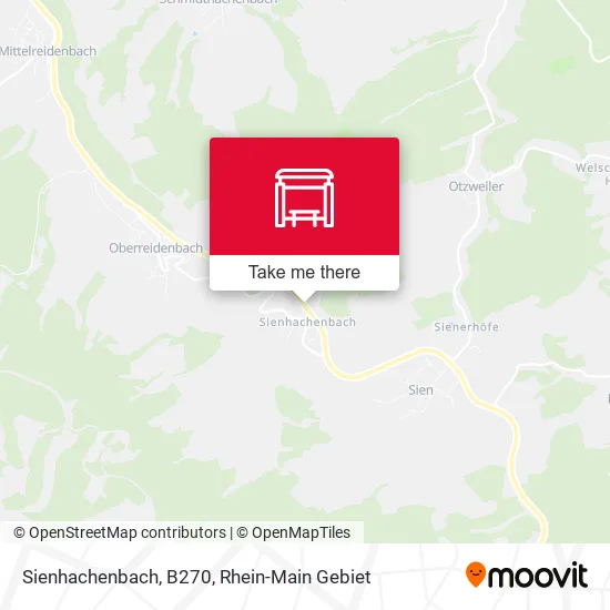 Карта Sienhachenbach, B270