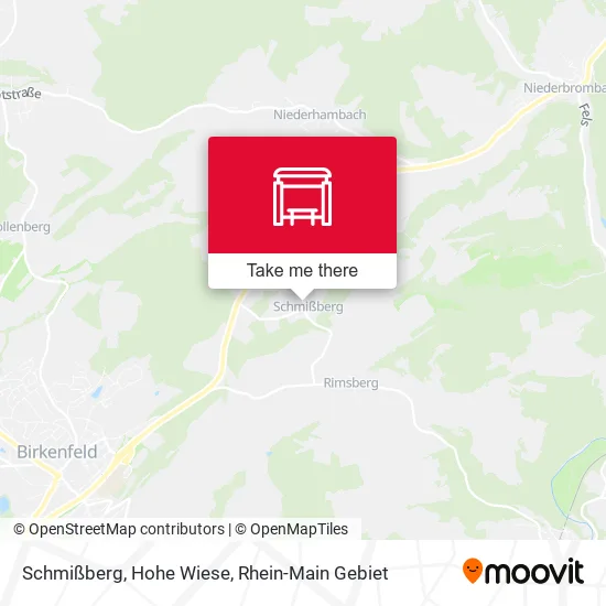 Карта Schmißberg, Hohe Wiese