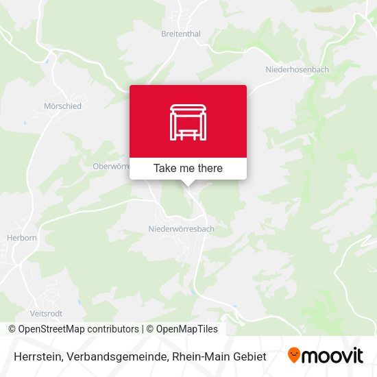 Карта Herrstein, Verbandsgemeinde