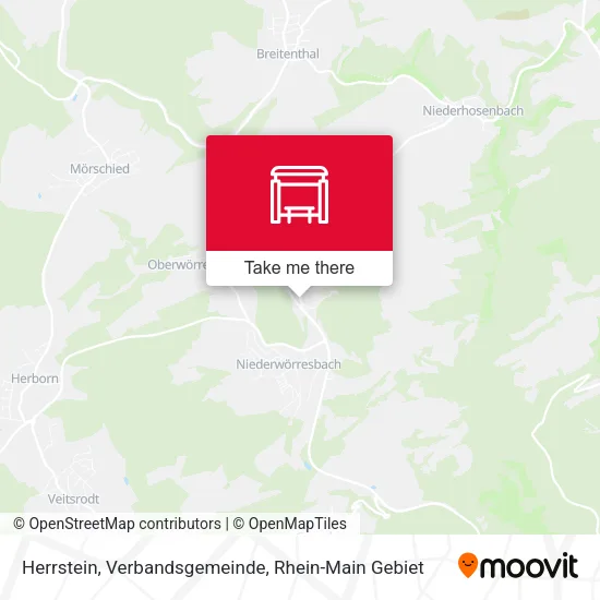 Карта Herrstein, Verbandsgemeinde