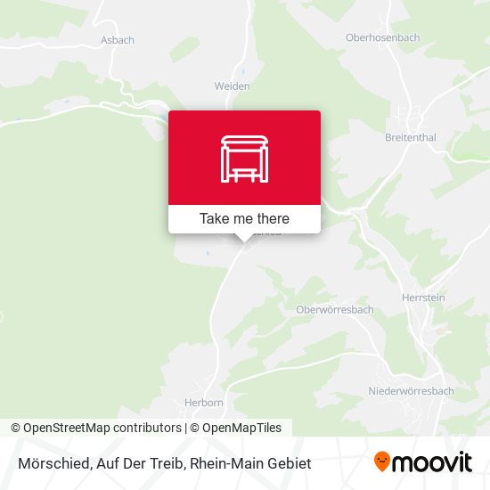Карта Mörschied, Auf Der Treib
