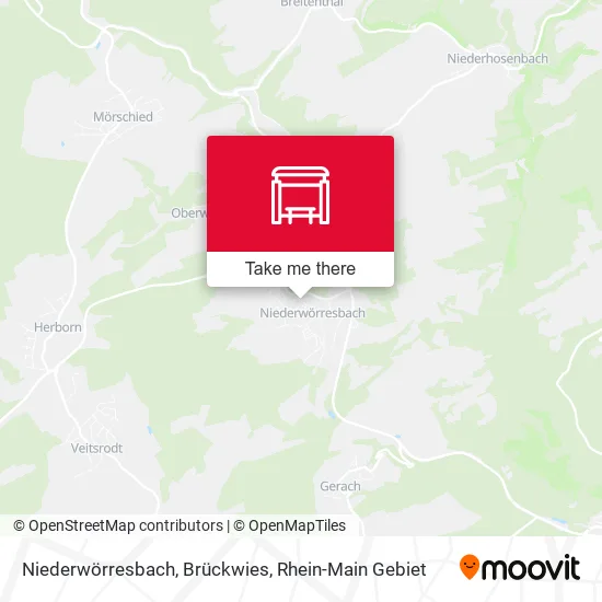 Карта Niederwörresbach, Brückwies