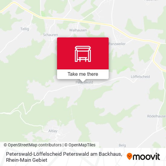 Peterswald-Löffelscheid Peterswald am Backhaus map