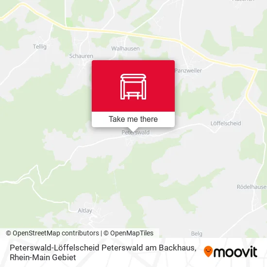 Карта Peterswald-Löffelscheid Peterswald am Backhaus