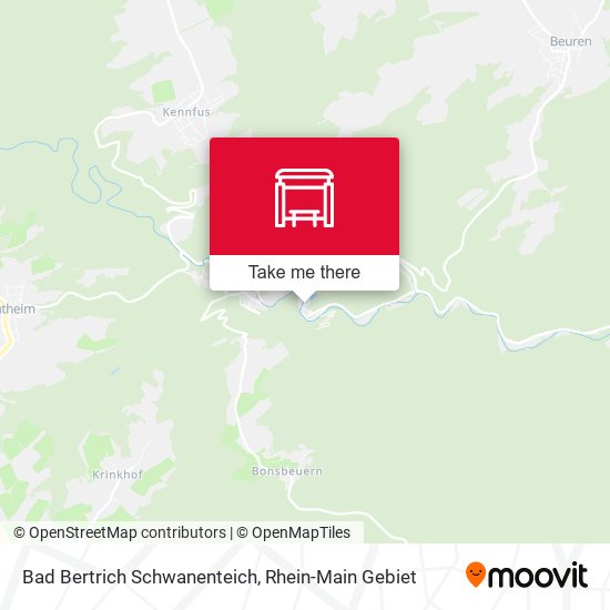 Bad Bertrich Schwanenteich map