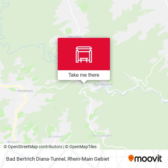 Bad Bertrich Diana-Tunnel map