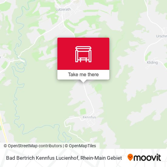 Карта Bad Bertrich Kennfus Lucienhof