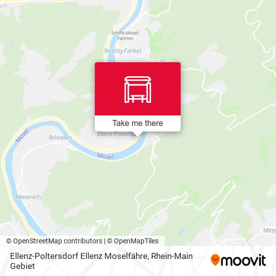 Карта Ellenz-Poltersdorf Ellenz Moselfähre