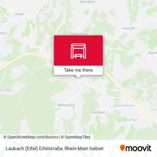 Laubach (Eifel) Eifelstraße map