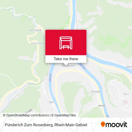 Pünderich Zum Rosenberg map