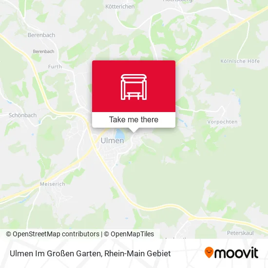 Карта Ulmen Im Großen Garten